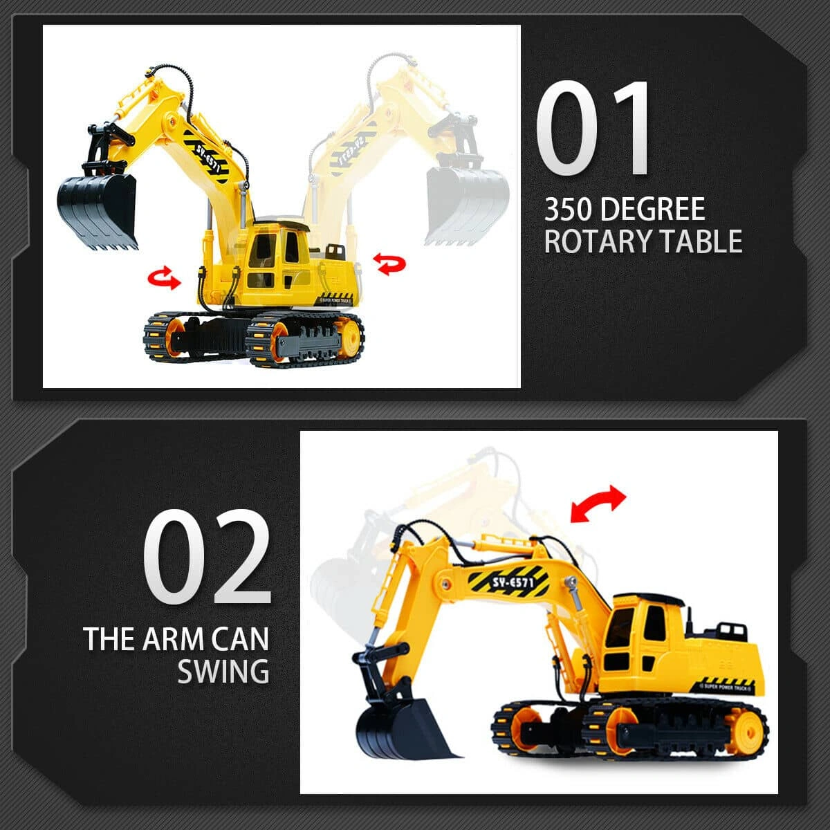 Hosim RC Excavator: Tiny Titan of the Dirt! Dig in with This 1/26 Scale Truck!