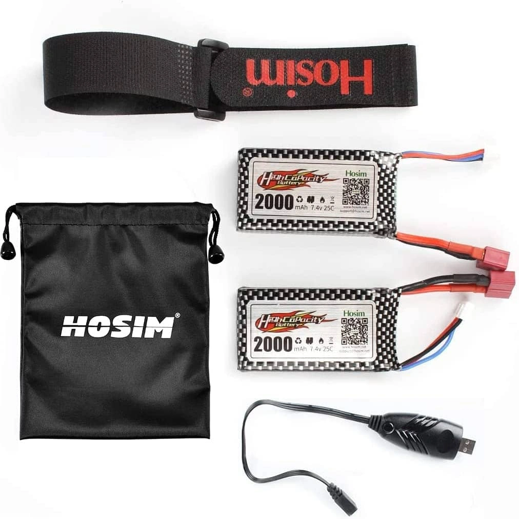 Power Up Your Ride Dual Batteries for Hosim RC Trucks Blast Off